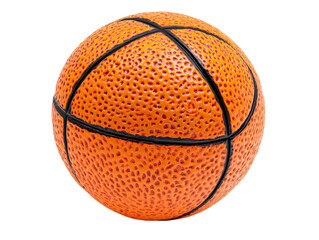 Classic Orange Basketball with Textured Surface