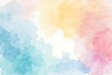 Obraz premium Soft pastel watercolor splatter background with gentle color blends