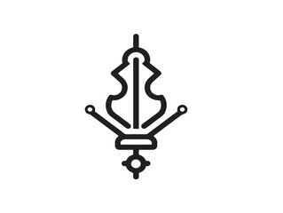 Drawing Icon in Professional Elegant Minimal Vector Line Illustration Artwork