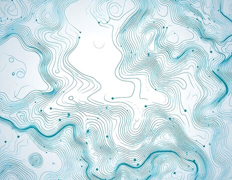 Abstract topographic map design