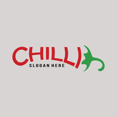 Chilli Pepper Logo A fiery emblem of spice and flavor