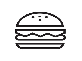  Stylish Fast Food Icon Created in Clean Minimal Vector Illustration
