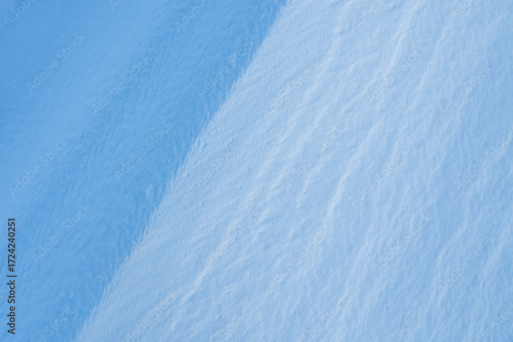 Sticker snow texture. wind sculpted patterns on snow surface. wind in the tundra and in the mountains on the
