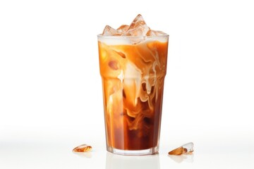 Thai tea dessert drink juice.