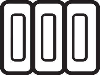 Knowledge Library Icon in Elegant Stylish Minimal Vector Artwork Design