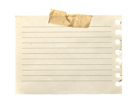 A squared notebook sheet in pastel blue color with clear grid lines and a torn left edge