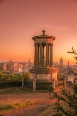 Sunset over Edinbourgh, Scotland, United Kindgom