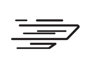 Stylish Speed Icon in Clean Minimal Elegant Vector Line Illustration Artwork