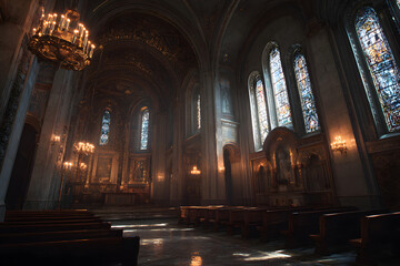 Fototapeta premium interior of church