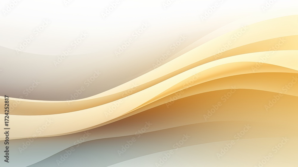 Wall mural wave of light and dark colors with a white background. the colors are warm and inviting. the image i