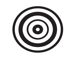 Elegant Target Vector Icon in Stylish Minimal Line Illustration Artwork Design