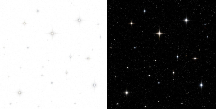 Night sky stars PNG cutout, isolated star field with clipping path, transparent celestial overlay of shining starlight, glowing cosmic background design for space visuals, galaxy effects, and astronom