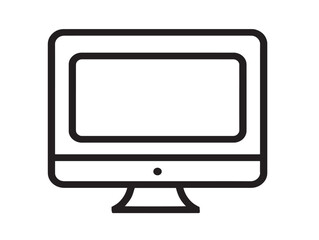 Professional Web Design Icon in Clean Modern Minimal Vector Line Illustration Artwork