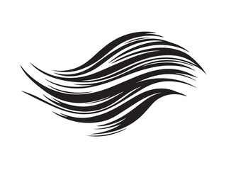 Clean Vector Line Icon of Wind Flow in Elegant Minimalist Style