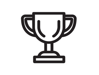 Stylish Champion Winner Icon in Clean Modern Minimal Vector Artwork Design