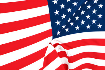 Obraz premium american flag on a blue background,flag of usa,american flag,american flag on vibrant Blue sky,usa flag Stars , vibrant colors, vibrant red color of flag, vibrant white color of American flag, vibrant