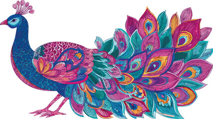 Fototapeta premium Colorful Indian Vector Illustration for Creative Projects and Designs