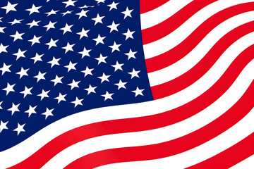 Fototapeta premium flag of usa,american flag,american flag on vibrant Blue sky,usa flag Stars , vibrant colors, vibrant red color of flag, vibrant white color of American flag, vibrant blue color of American flag