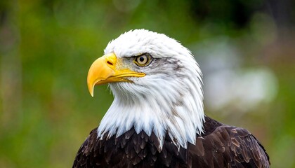 Close-up of an eagle's head