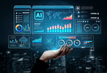 AI Assistant Brain Processor with LLM Technology, Big Data, Machine Learning, Generative AI for Business Support, Future Agentic AI Technology and Artificial Intelligence Prompt Engineering. Spline