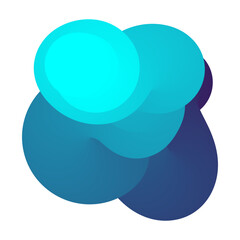 Swirling shapes create a dynamic and colorful design