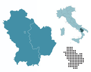Set maps of Basilicata province