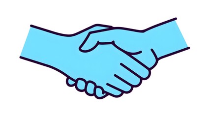 Transparent 3D handshake icon in glassmorphism style, symbolizing partnership, agreement, collaboration, deal, and trust between parties.