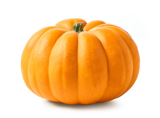 fresh ripe pumpkin isolated on white