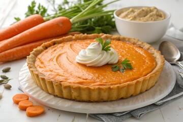 pumpkin pie fresh and beautiful