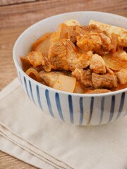 한국 전통음식 돼지고기 김치찌개