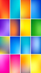 Fototapeta premium Colorful gradient squares