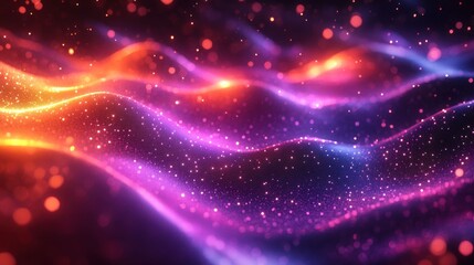 Obraz premium Cosmic Nebula: A Symphony of Vibrant Hues