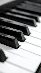 Close-up piano keys
