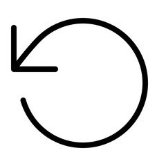 Refresh arrow icon vector graphic