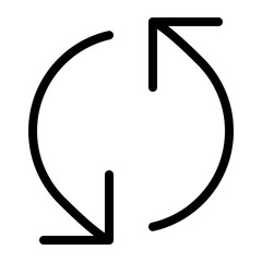 Refresh arrow icon circular vector