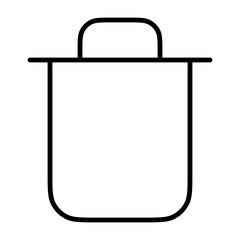 Trash can icon vector graphic