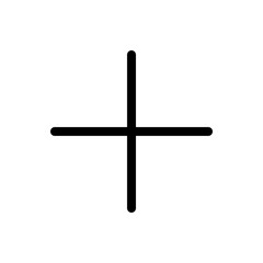 Plus sign vector graphic element