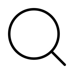 Magnifying glass search icon vector graphic