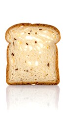 Close-up slice of bread