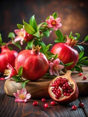 Fragrant pomegranate blossoms