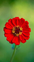 Close-up vibrant red flower