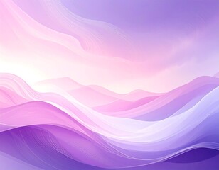 Abstract landscape of soft, flowing shapes