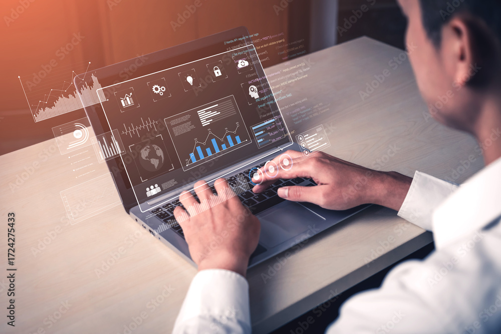 Poster data dashboard and analytics system supports business, analytics, and data insights through centrali