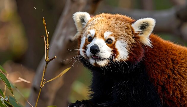 Close-up of a red panda