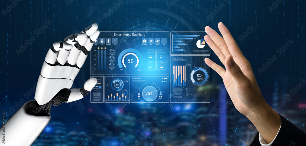 Poster ai helps smart homes by analyzing data, predicting energy use, adjusting temperature, and automating