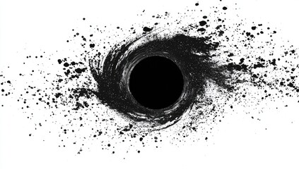 Abstract swirling vortex