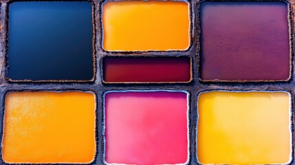 Fototapeta premium Colorful Salt Ponds: Aerial View, Abstract, Evaporation