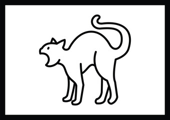 cat sketch pictures for kids coloring pages