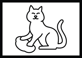 cat sketch pictures for kids coloring pages