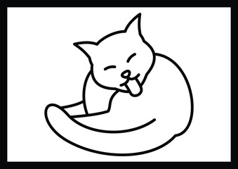 cat sketch pictures for kids coloring pages